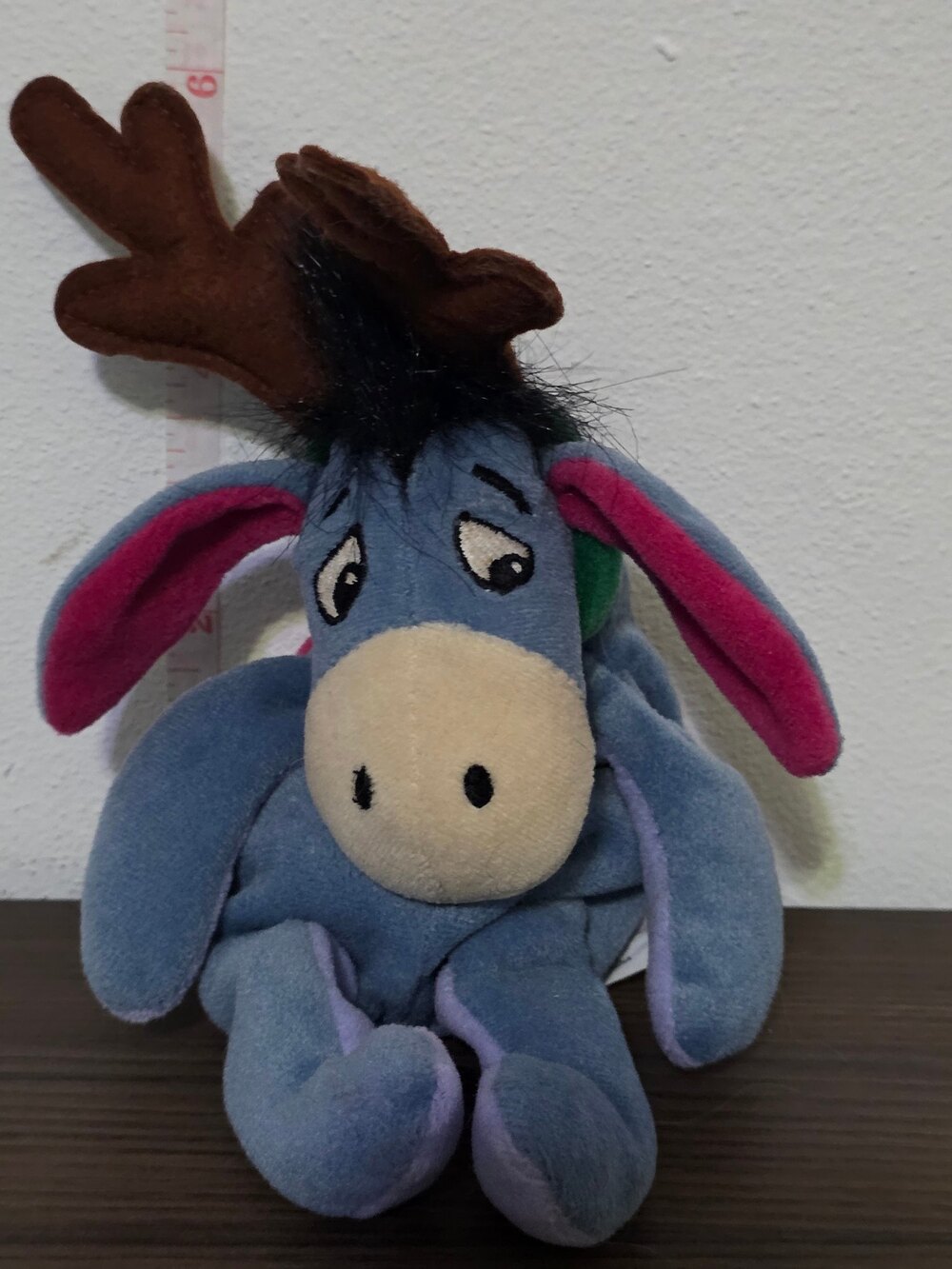 Disney Store Exclusive Winnie the Pooh Reindeer Eeyore Mini Bean Bag Plush